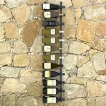 Wand-Weinregal Schwarz Eisen | vidaXL : Gr&ouml;&szlig;e - f&uuml;r 24 Flaschen