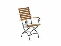 Merxx Schlossgarten Sessel mit hoher RückenlehneklappbarFlachstahl mit FSC®
