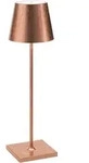 Zafferano Poldina Pro Copper Leaf LED-Tischleuchte, wiederaufladbar und dimmbar mit