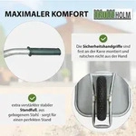Baumarktplus Schubkarre 100 Liter verzinkter Stahl 250 kg Tragkraft Luftrad auf