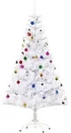 HOMCOM - Weihnachtsbaum - 150cm - wei&szlig;