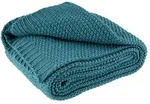 wometo Kuscheldecke Strick OEKO-TEX 140x190 t&uuml;rkis petrol - warme weiche...