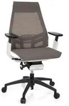 B&uuml;rostuhl / Drehstuhl GENIDIA SMART WHITE Netz grau hjh OFFICE