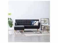 vidaXL Sofa in L-Form Stoffbezug 171,5 x 138 x 81,5 cm Dunkelgrau