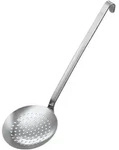 R&ouml;sle Haken Schauml&ouml;ffel flach grob gelocht 12 cm, Edelstahl