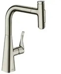 hansgrohe Metris Select M71 Einhebel-K&uuml;chenmischer 240, Ausziehbrause, 2jet, sBox,