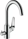 hansgrohe Focus M42 Einhebel-K&uuml;chenmischer 220, Ger&auml;teabsperrventil, 1jet, Chrom