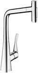 hansgrohe Metris Select M71 Einhebel-K&uuml;chenmischer 320, Ausziehbrause, 2jet, Chrom