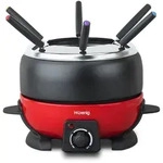 H.Koenig ALP1800 elektrisches Fondue Set / 6 Personen / 6 Fonduegabeln / Temperatur
