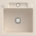 Villeroy & Boch Villeroy&Boch Sp&uuml;lbecken, K&uuml;chensp&uuml;le Siluet 50 S Ivory 510x510mm,