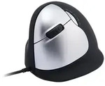 R-GO Tools RGOHELELA R-Go Maus HE ergonomisch links USB gro&szlig; schwarz/silber