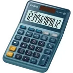 Casio MS-120EM Tischrechner 12-stelliger LCD-Monitor Blau