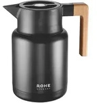 Rohe Germany Isolierkanne Isidor, schwarz, ca. 1.4 l, mit Holzgriff