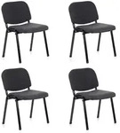 Besucherstuhl / Konferenzstuhl / Stuhl XT 600 4er Pack schwarz / anthrazit hjh OFFICE