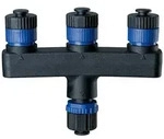 Paulmann Plug & Shine Verteiler 3 Ausg&auml;nge IP68 Schwarz 93929