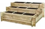 SIENA GARDEN Treppe Hugo Hochbeet-Treppe Hugo, 120x100x54 cm