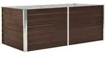 vidaXL Hochbeet 160 x 80 x 45 cm Verzinkter Stahl Braun