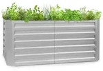 Blumfeldt High Grow Straight Hochbeet 120x60x60cm 432l Stahl Silber