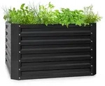 Blumfeldt High Grow Straight Hochbeet 100x60x100cm 600l Stahl Anthrazit