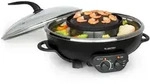 Klarstein Szechuan 2-in-1 Hot Pot und Grillplatte 5l Vol. 1350 / 600 W Schwarz