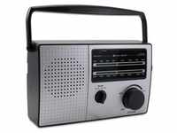 Caliber Tragbares FM AM-Radio – Grau/Schwarz (HPG317R)