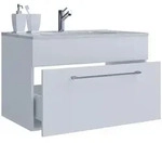 VCM Badm&ouml;bel Waschtisch Badinos Wei&szlig; H. 50 x B. 80 x T. 46 cm