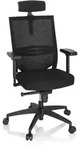 B&uuml;rostuhl / Chefsessel PORTO MAX HIGH I Stoff schwarz hjh OFFICE