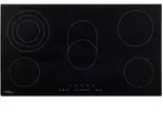 vidaXL Glaskeramik-Kochfeld mit 5 Platten Touch Control 77 cm 8500 W
