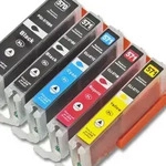 Kompatibel 5er Set Canon PGI-570 XL, CLI-571 XL, 0318C004AA Druckerpatronen Mulzipack