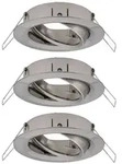 Paulmann Einbauleuchte Choose Basisset schwenkbar rund 84mm 50&deg; max. 3x10W ...