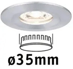 Paulmann LED Einbauleuchte Nova Mini Coin Einzelleuchte starr IP44 rund 65mm Coin 4W