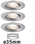 Paulmann LED Einbauleuchte Nova Mini Coin Basisset schwenkbar rund 66mm 15&deg;...