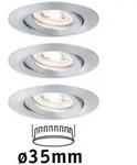 Paulmann LED Einbauleuchte Nova Mini Coin Basisset schwenkbar rund 66mm 15&deg;...