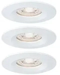Paulmann LED Einbauleuchte Nova Mini Coin Basisset starr IP44 rund 65mm Coin 3x4W