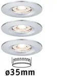 Paulmann LED Einbauleuchte Nova Mini Coin Basisset starr IP44 rund 65mm Coin 3x4W