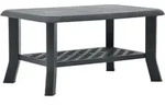 vidaXL Couchtisch Anthrazit 90x60x46 cm Kunststoff