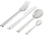 alessi amici cutlery set of 24 pieces in chromed steel 10x30x10 cm