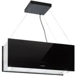 Klarstein Kronleuchter XL Inselabzugshaube 90cm Umluft 590m3/h LED Touch schwarz