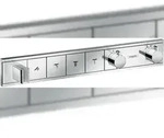 HG Fertigset Thermostat RainSelect f&uuml;r 4 Verbraucher mit Brausehalter chrom