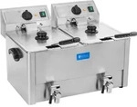 Royal Catering Elektro-Doppel-Fritteuse - 2 x 13 l - 6500 W - EGO-Thermostat -