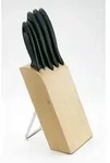 Fiskars Essential Messerblock mit 5 Messern, Messer Block, Gem&uuml;semesser,
