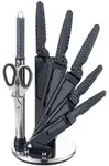 Michelino 8 tlg. Messer-Set mit Acryl St&auml;nder, Carbon