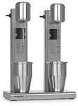 Klarstein Kraftpaket II Doppel-Milchshake-Mixer Proteinshake 160W Edelstahl Silber