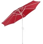 Mendler Sonnenschirm N19, Gartenschirm, &Oslash; 3m neigbar Polyester/Alu 5kg ~ rot