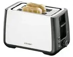 Cloer 3569 Toaster f&uuml;r 2 XXL-Scheiben Edelstahl/Schwarz