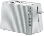 pliss&egrave;, wei&szlig;er toaster, alessi