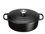 Le Creuset Br&auml;ter Signature 27 cm oval Schwarz 4,1 L
