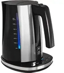 Melitta 1026-04 Look Aqua DeLuxe Wasserkocher 1,7 l schwarz/edelstahl