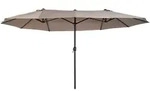 Outsunny - Sonnenschirm - 455 x 270 cm - hellkaffee