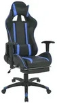 vidaXL Neigbarer Racing-B&uuml;rostuhl mit Fu&szlig;st&uuml;tze Blau